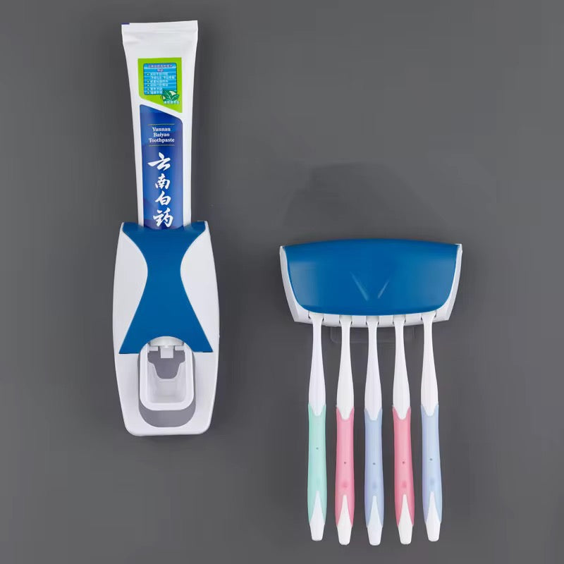 kit mural de salle de bain pour dentifrice et brosses à dents