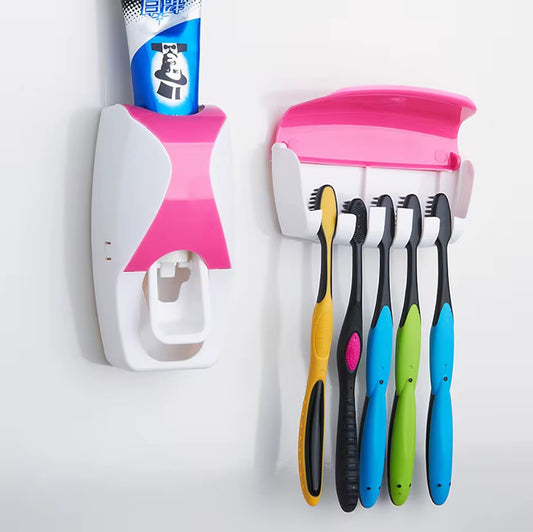 kit mural de salle de bain pour dentifrice et brosses à dents